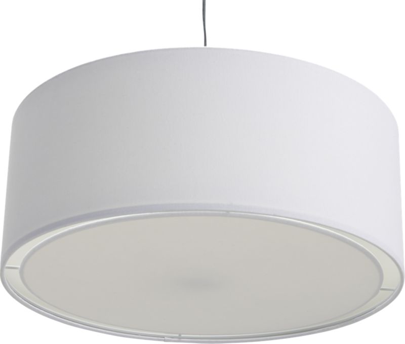 eden white pendant light CB2
