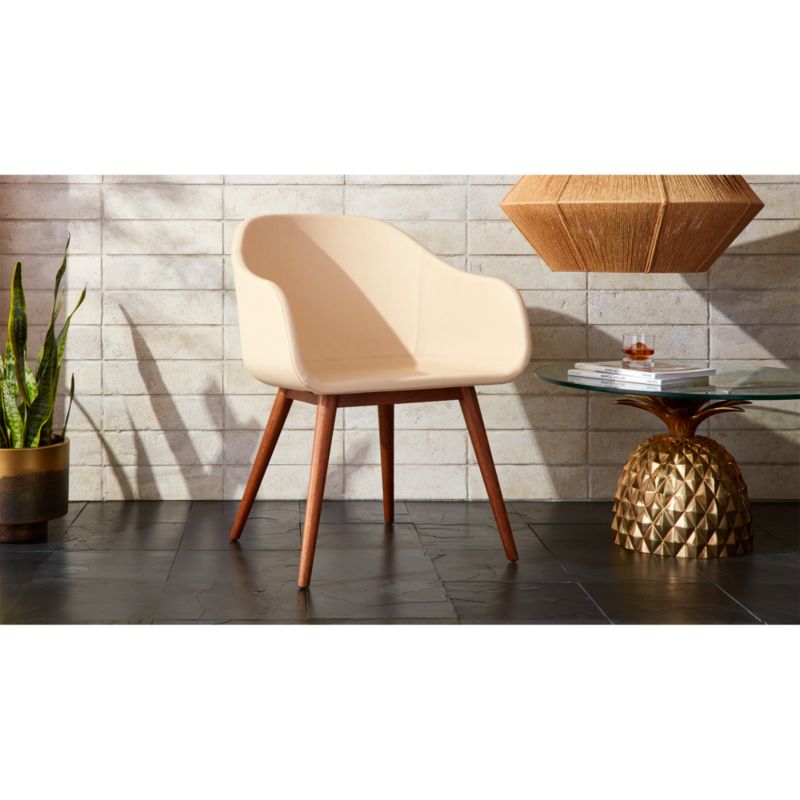 Venice Studio Ivory Desk Chair CB2