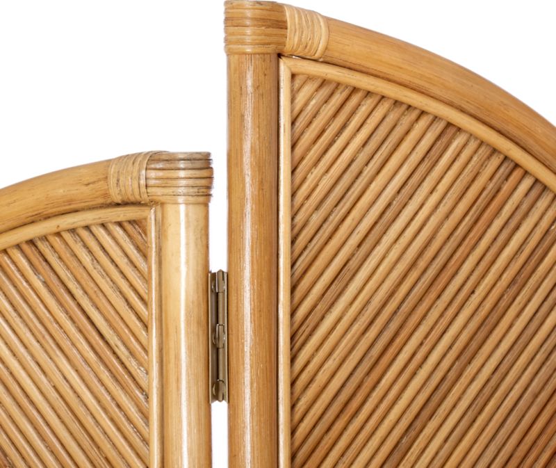 Fan Natural Rattan Room Divider