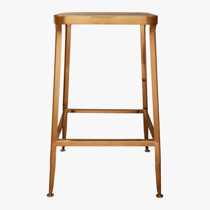 flint gold 24" counter stool CB2