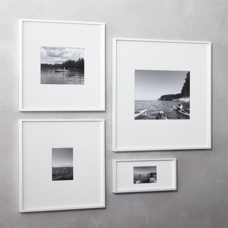 gallery white picture frames CB2