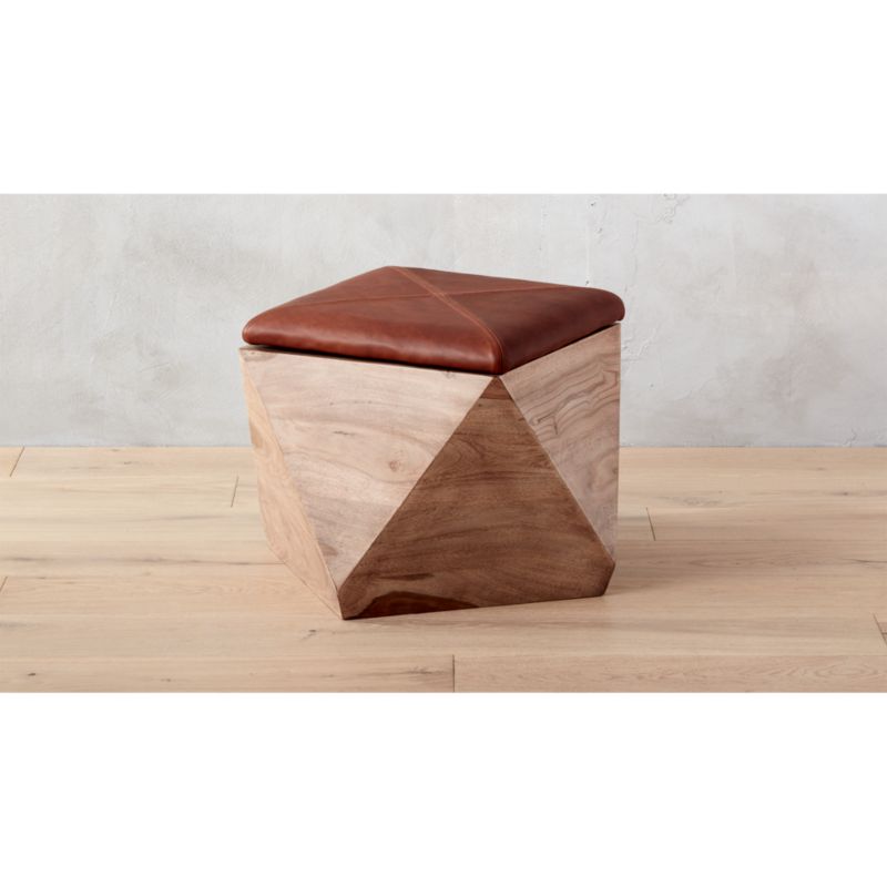 hexagon ottoman with CB2