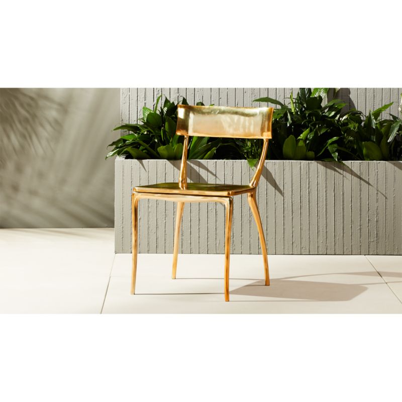 midas gold dining chair CB2
