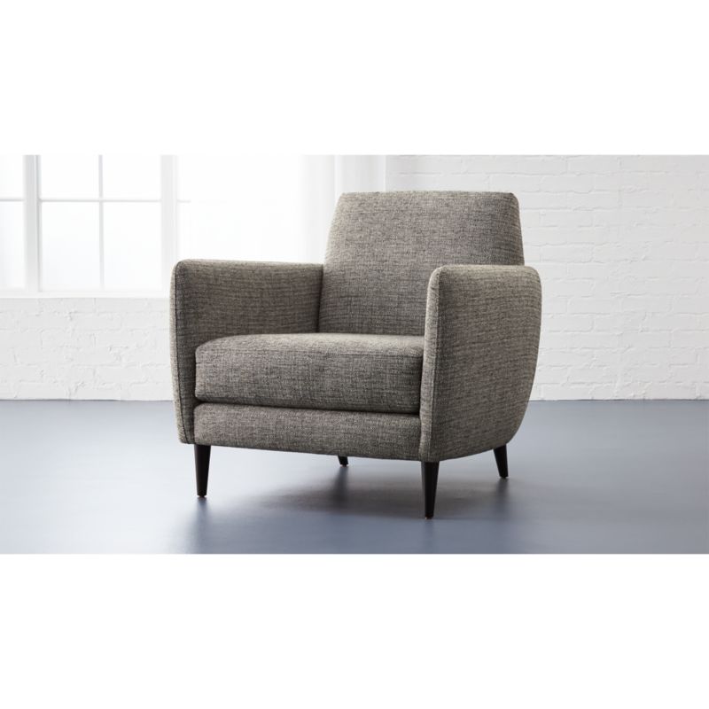 grey parlor chair CB2
