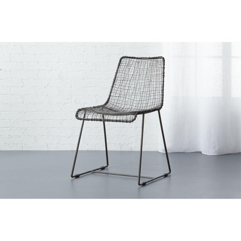 reed black wire chair CB2