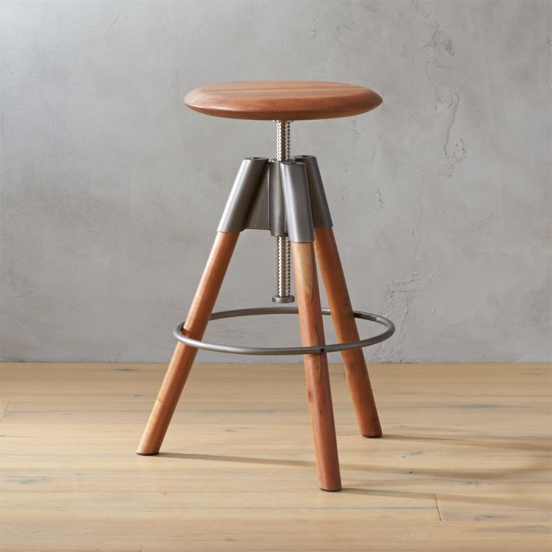 revolution adjustable bar stool | CB2 (800 x 800 Pixel)