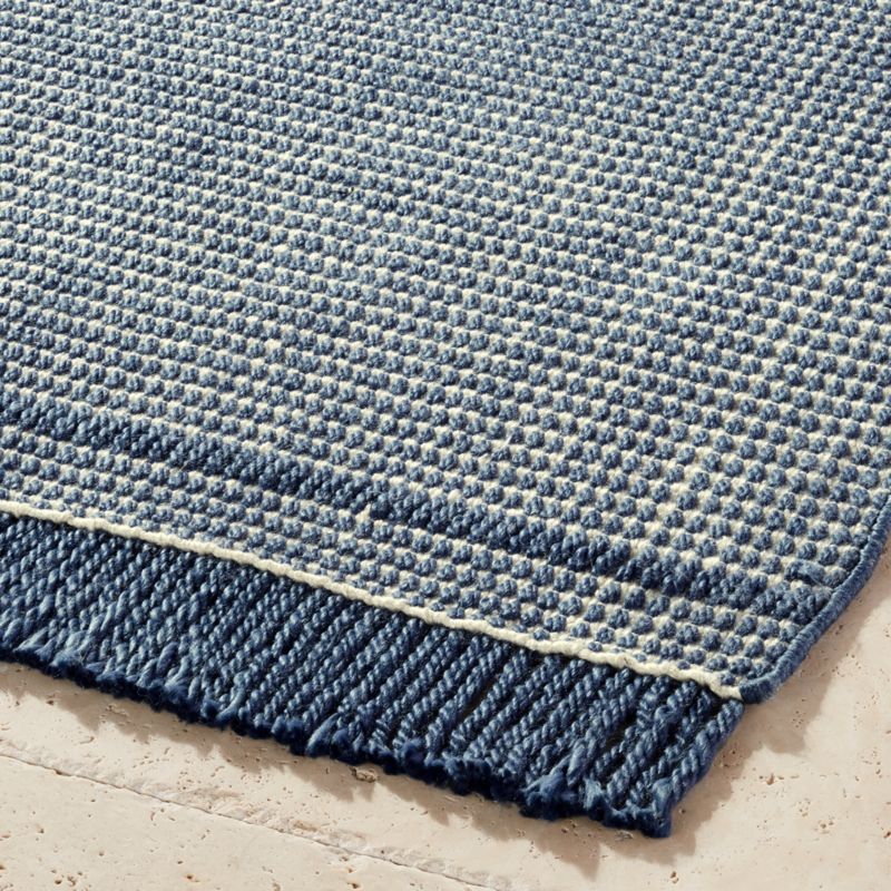 Theo Blue & White Outdoor Rug 8'x10'