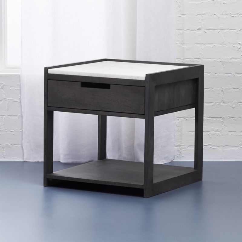 tux marble top nightstand CB2