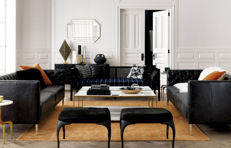 boho daybed plaid mattress cover CB2