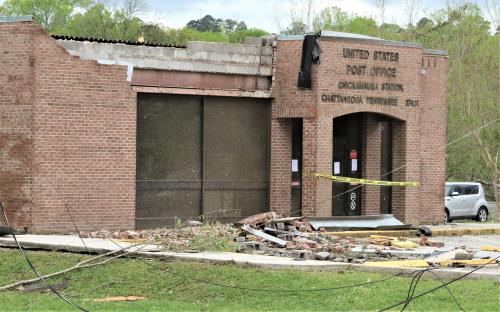 Chickamauga, Tn., Post Office Temporarily Closed Due To Storm Damage