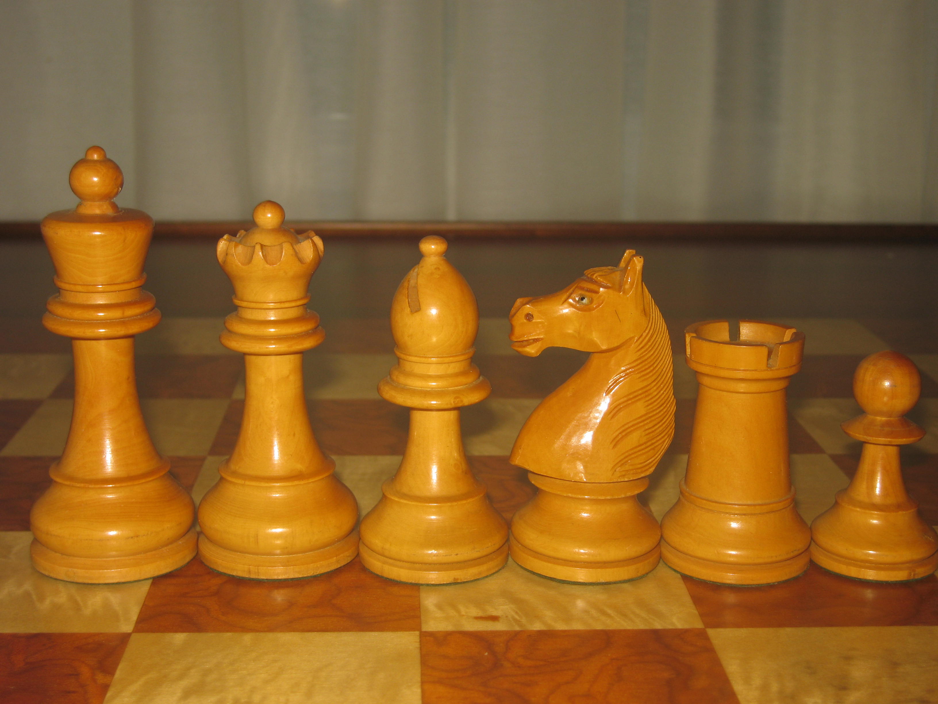 Vintage circa 1890s British Chess Company Set used at Hastings Chess