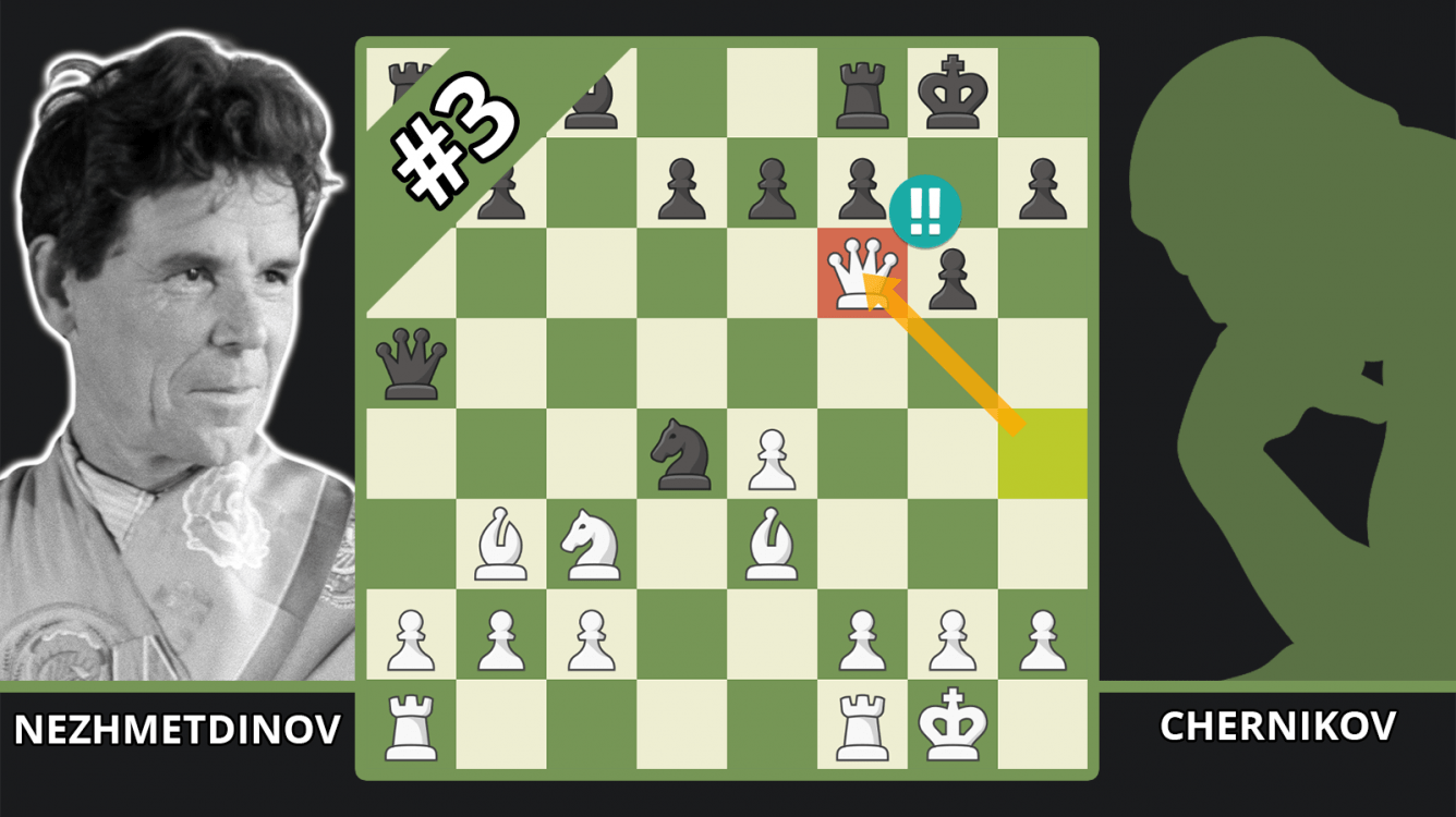 Nezhmetdinov's Immortal Queen Sacrifice Best Of The 60s