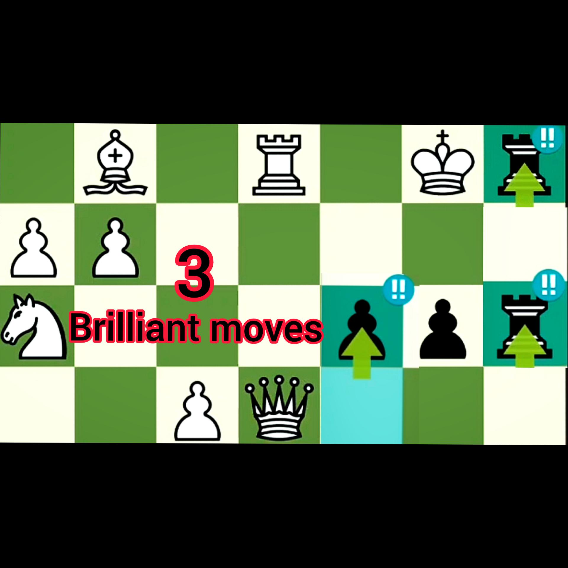 3 brilliant moves in a row on chess com 🤯🤯