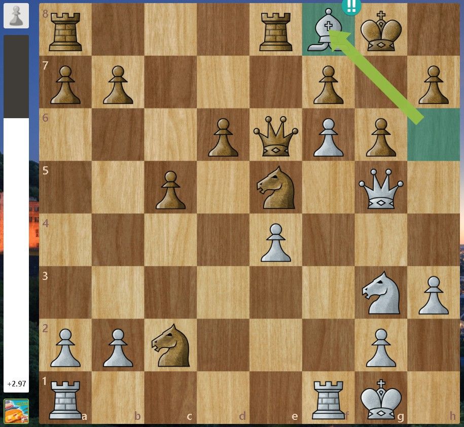 A BM move in chess turnout to be a brilliant move (+a disgusting engine