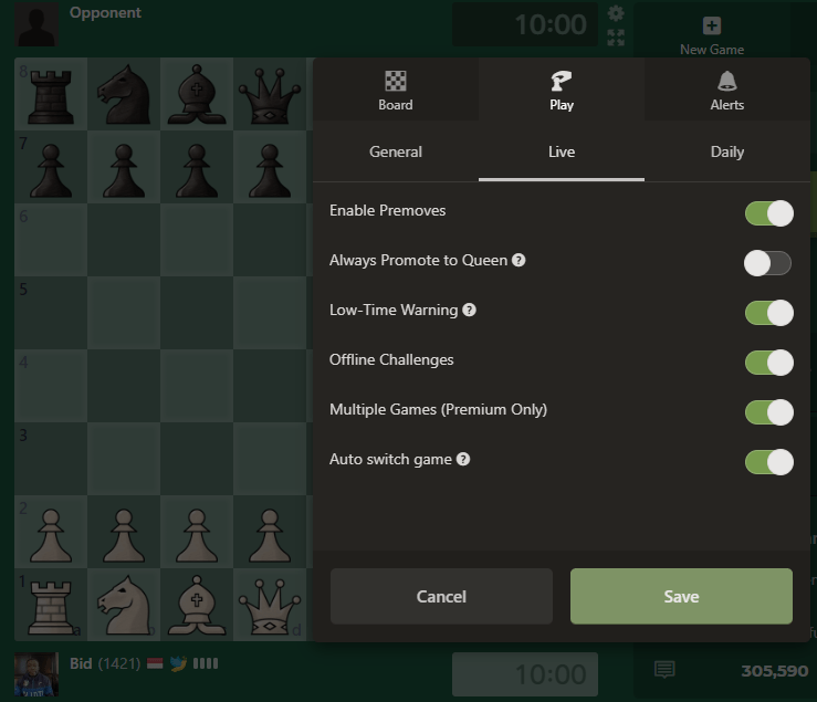 Navigation Through Bullet Chess Beginner's Edition