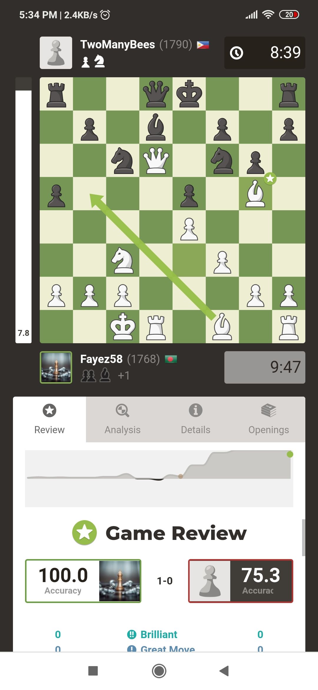 100 percent accuracy in 12+ move game Chess Forums