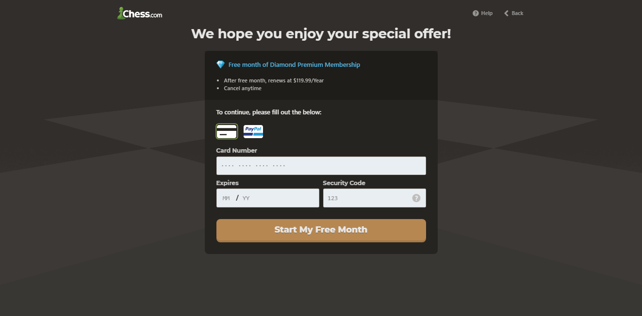 Free One Month Diamond coupon! Chess Forums