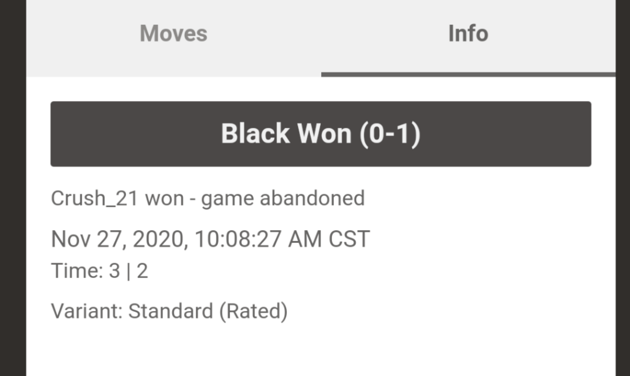 Game vanished Chess Forums