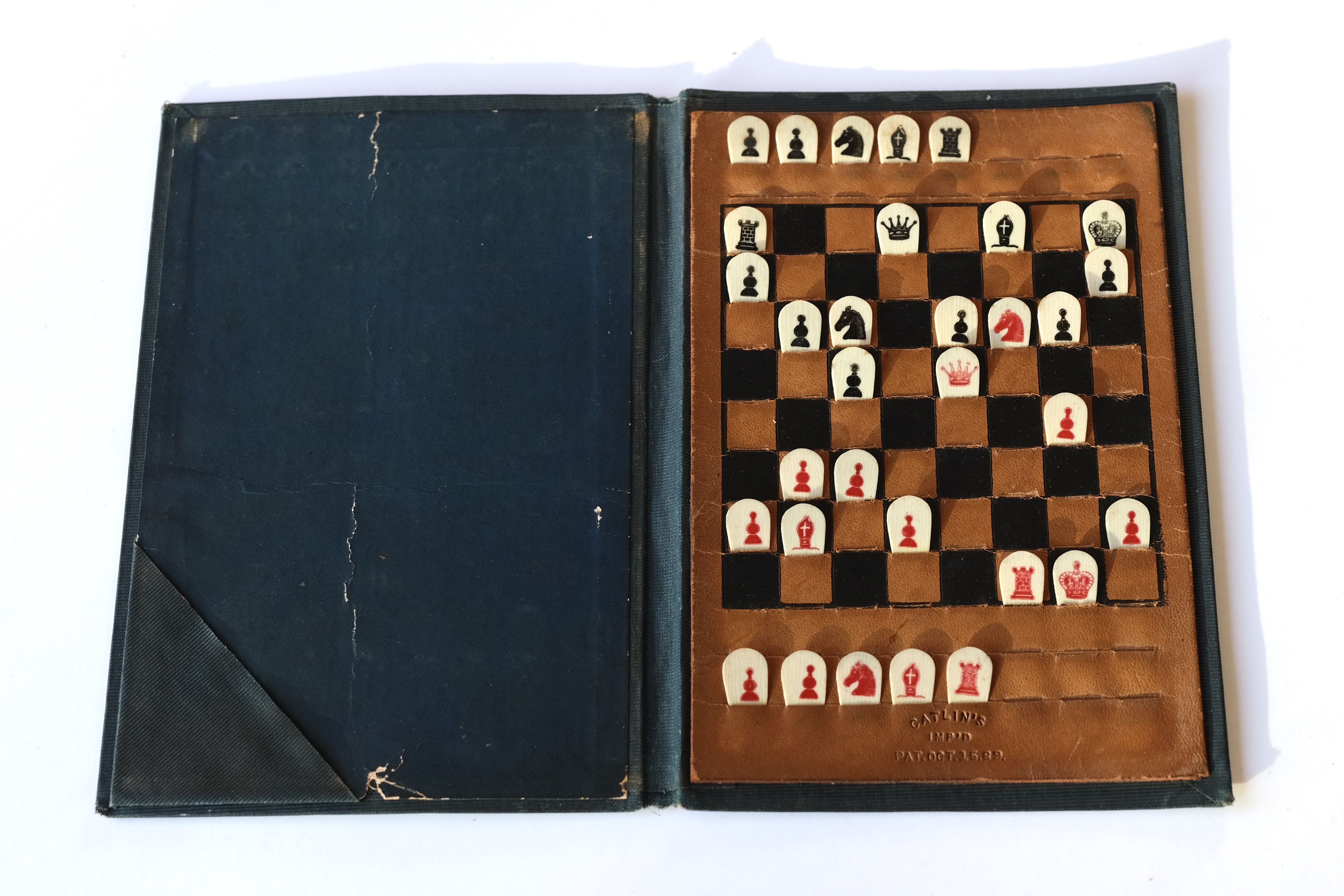 Mystified by a 130yo pocket chess board r/Leathercraft