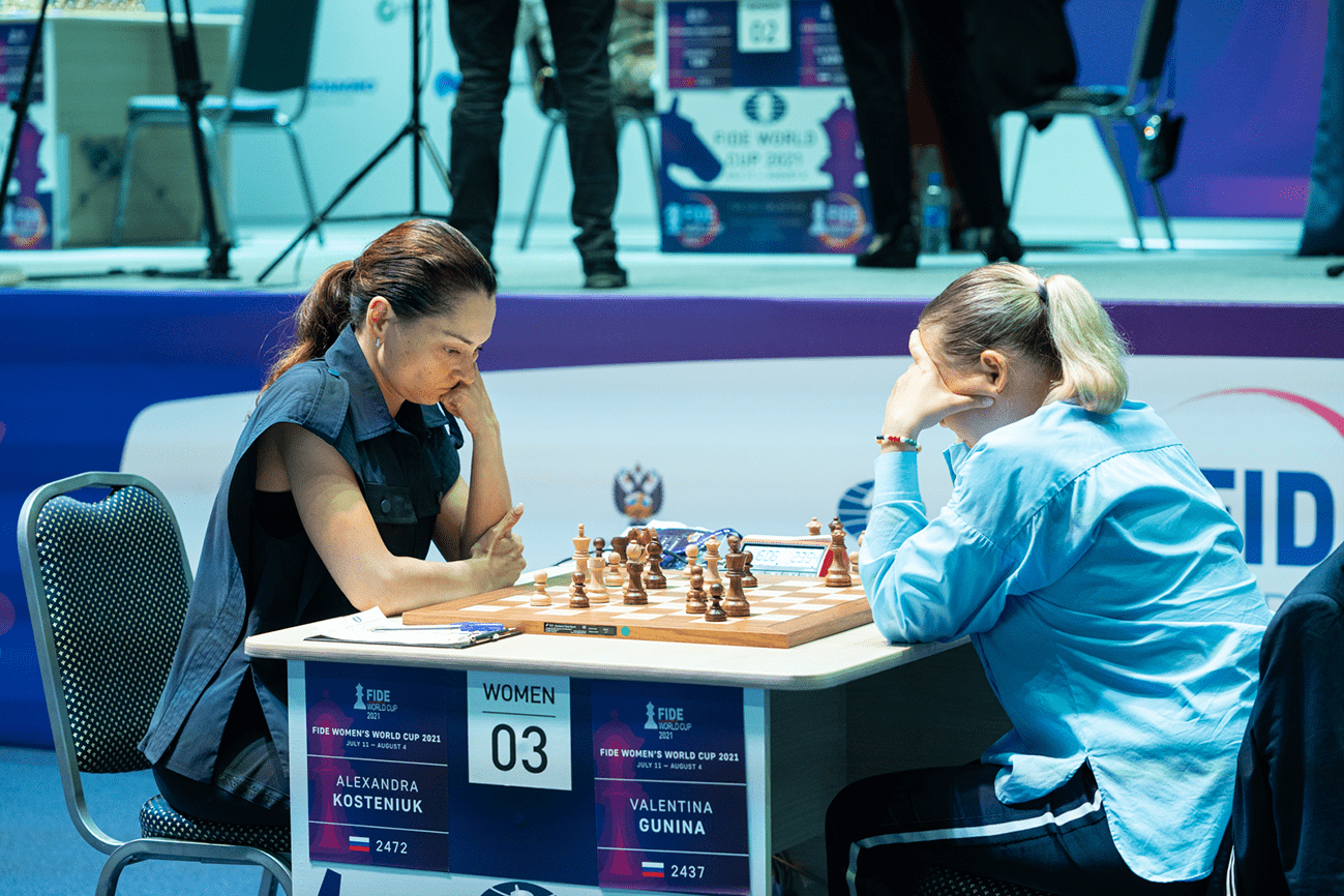 FIDE World Cup R5.1 Kosteniuk, Martirosyan Only Winners
