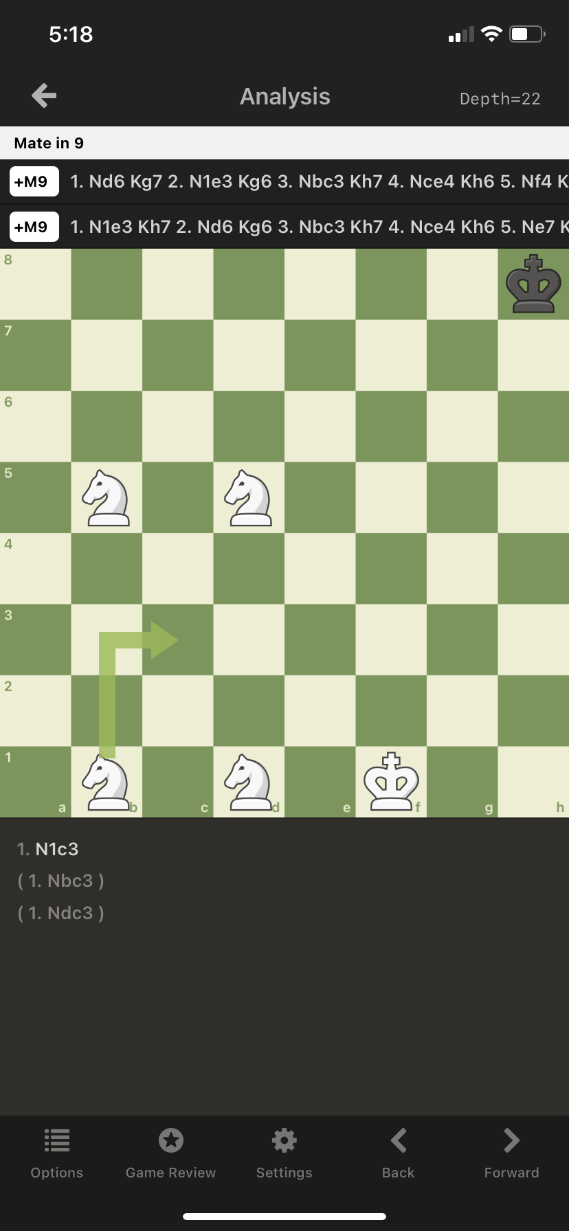 Algebraic notation on Apple App Chess Forums
