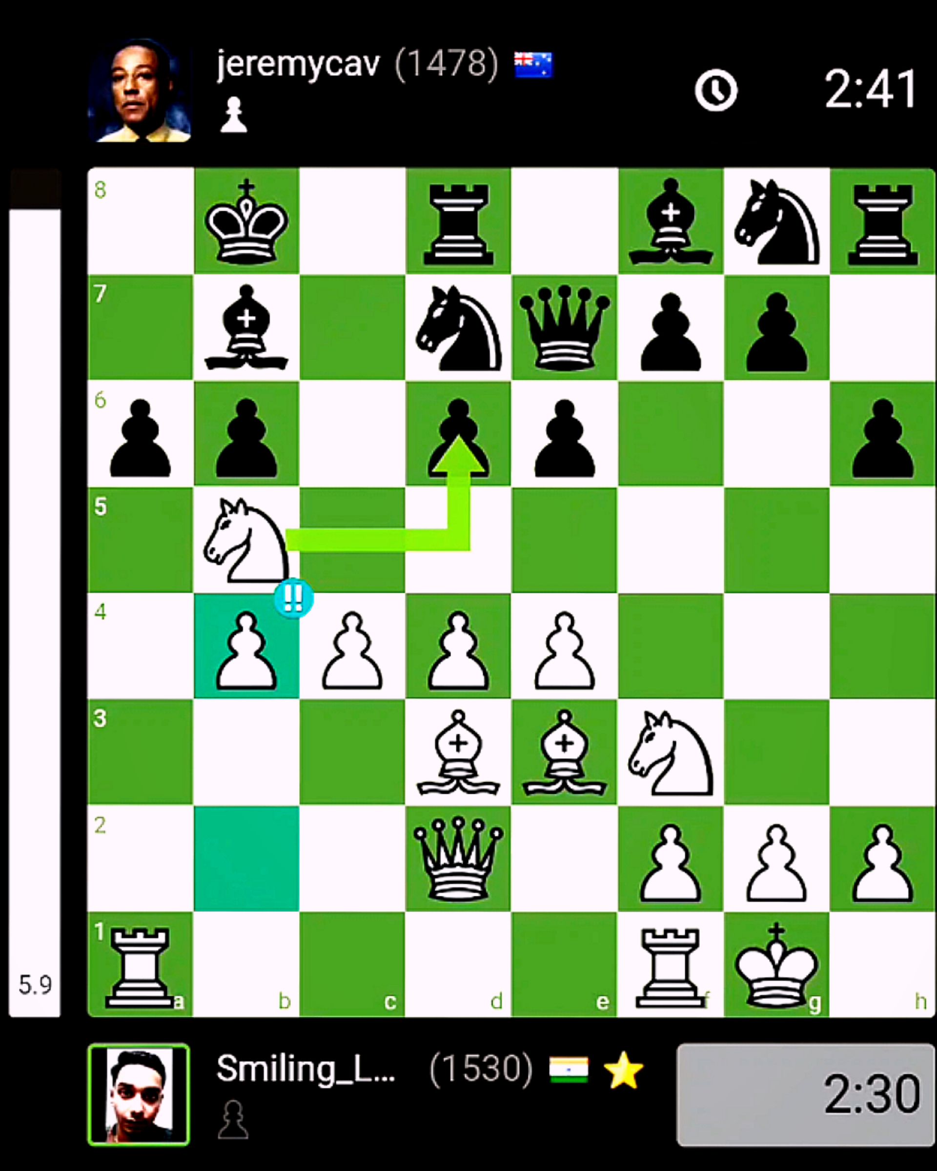 My Two Brilliant moves + A Brilliant Middle game puzzle !! Chess