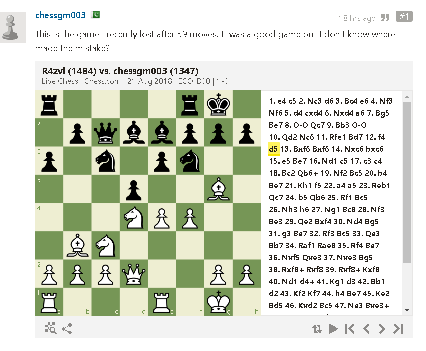 Where did I go wrong? Chess Forums