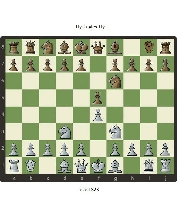 Chess game FlyEaglesFly evert823 with Monkey and Guard Chess