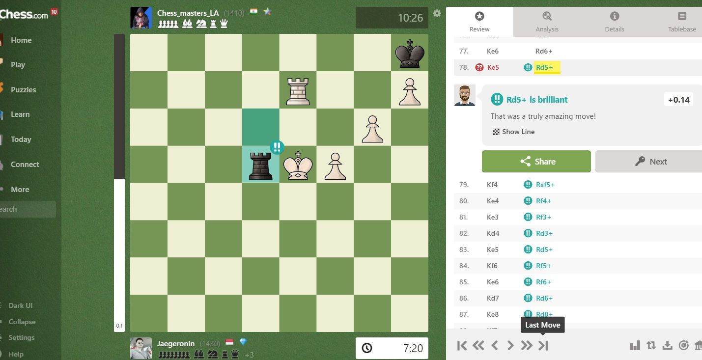 What is the max number of brilliant moves you can get in a