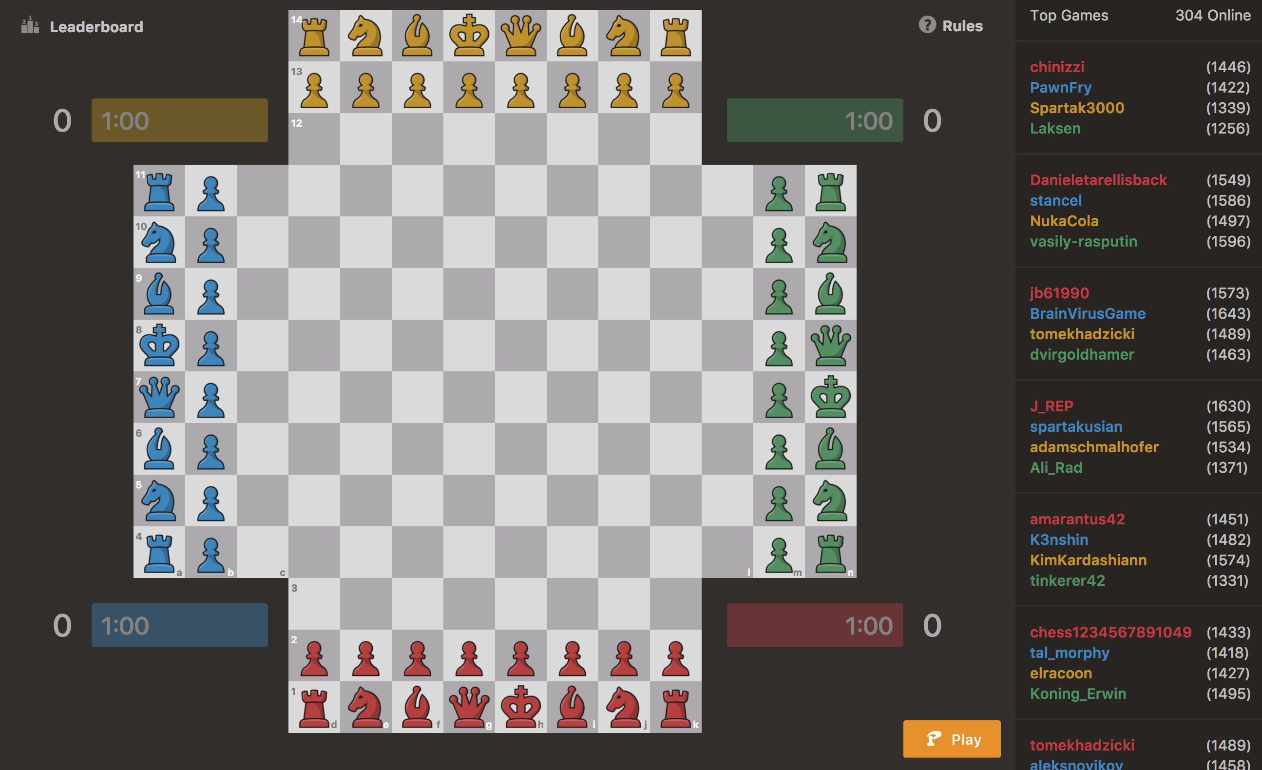 How are 4player chess ratings calculated? Chess Forums