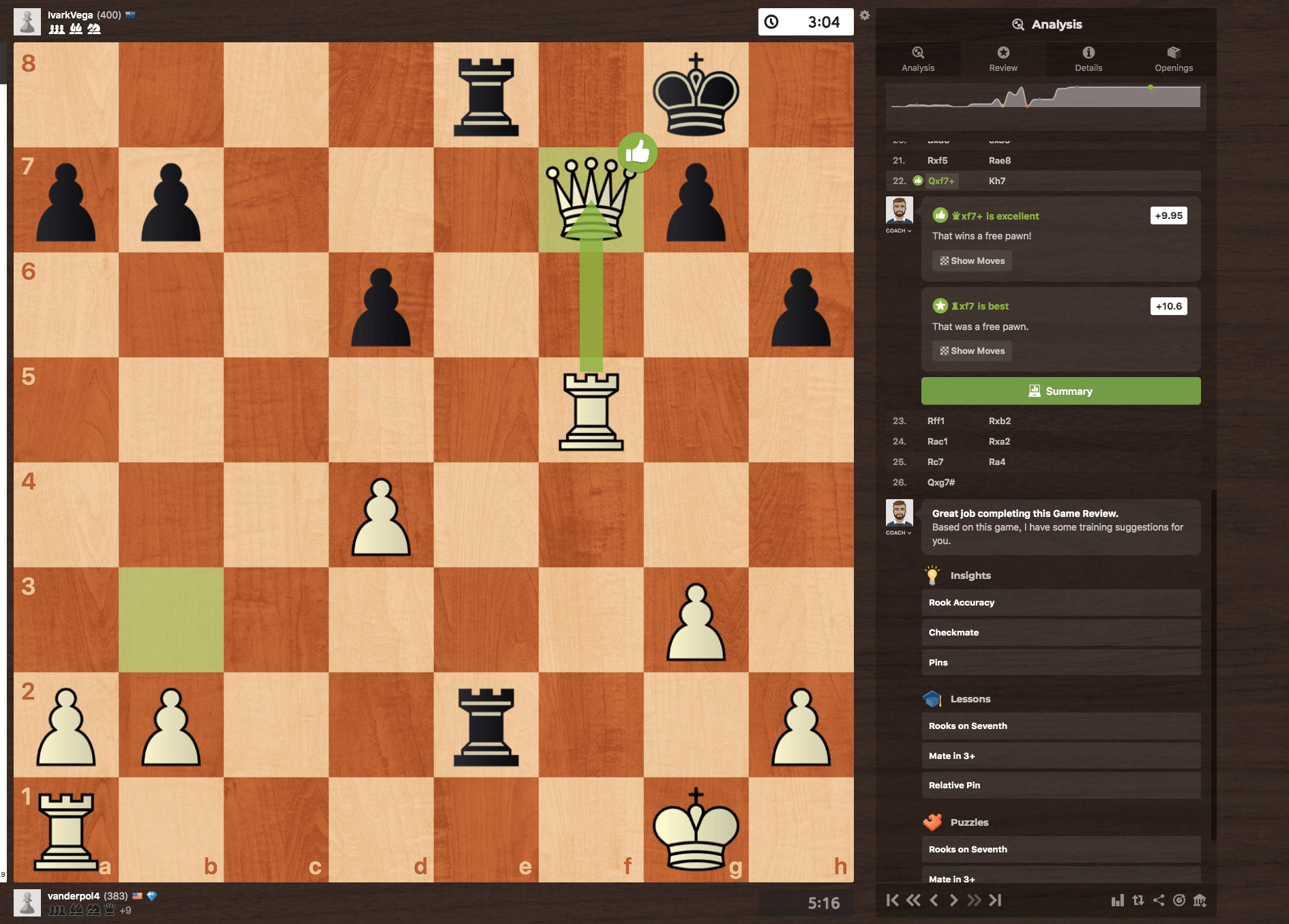 THE Journey UP! ELO 100 10 minute chess game2 Checkmate !