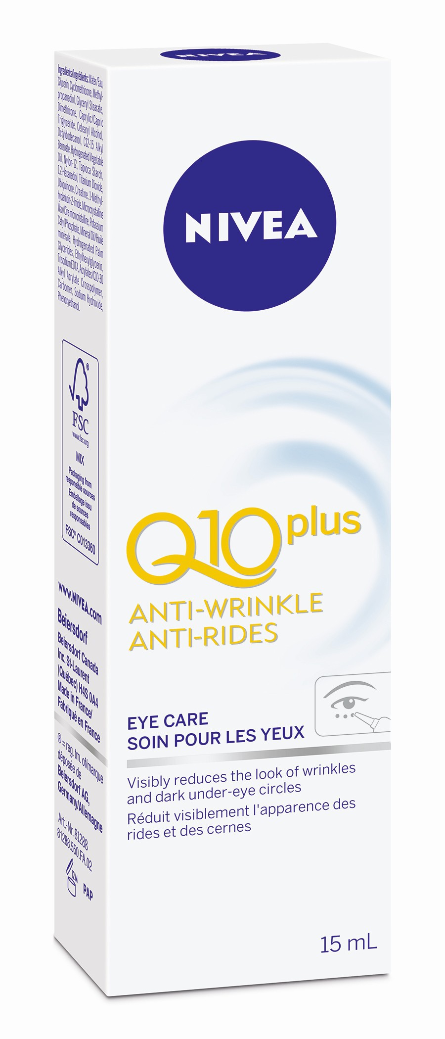 NIVEA Q10plus AntiWrinkle Eye Care reviews in Eye Cream ChickAdvisor