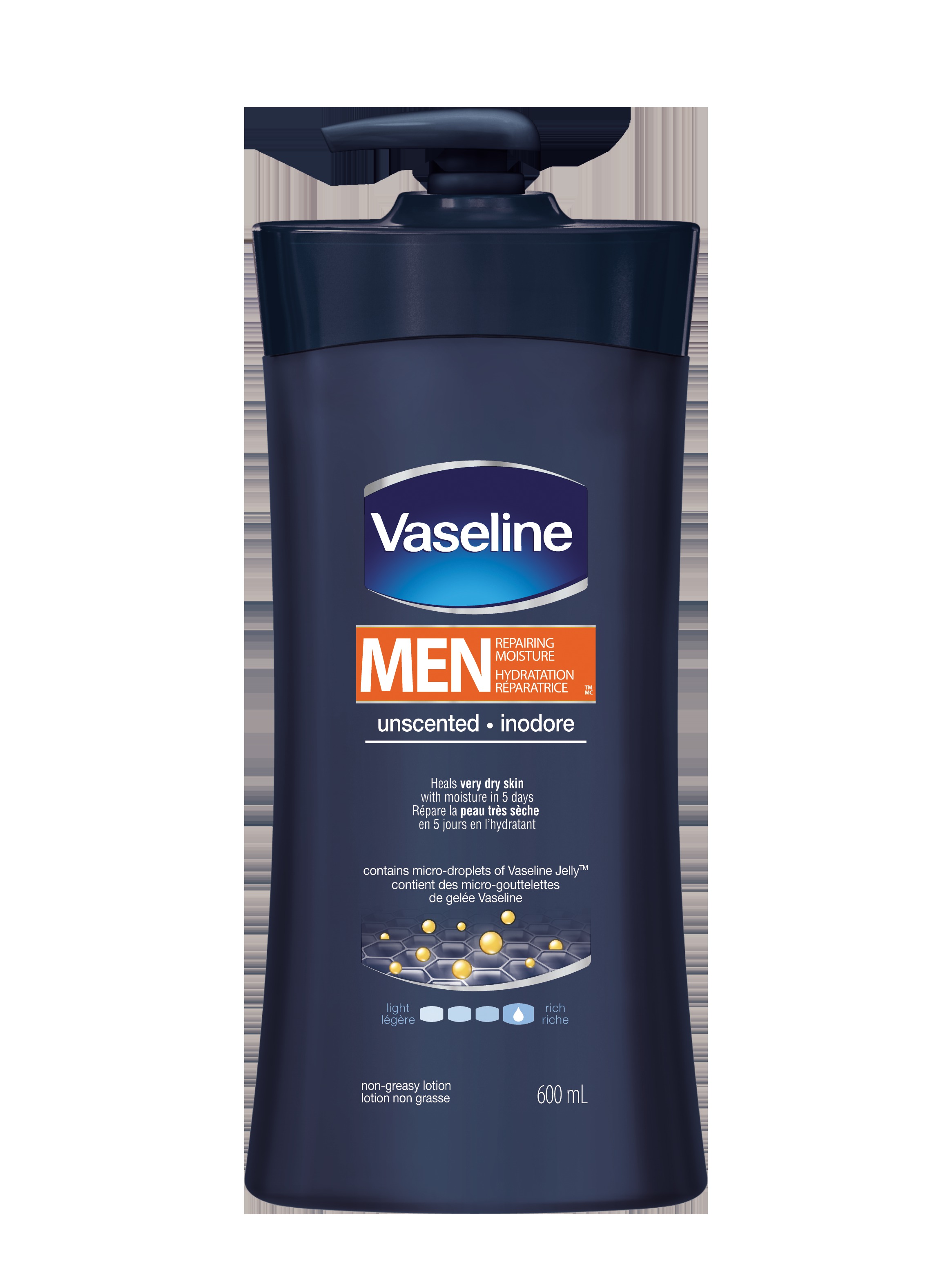 Vaseline Intensive Care Men Repairing Moisture Unscented Body & Face