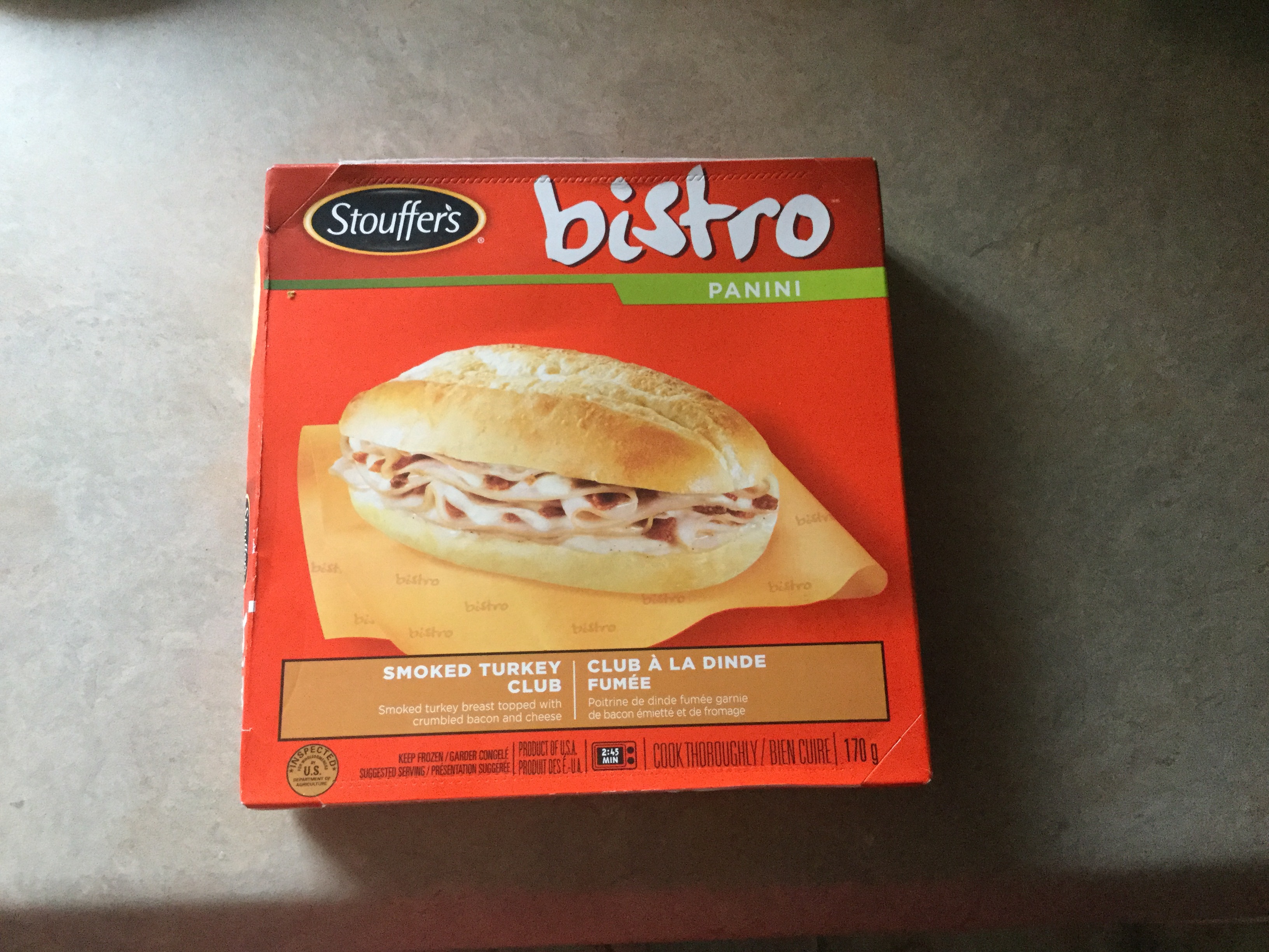 Stouffers bistro panini smoked turkey club reviews in Frozen Entrees