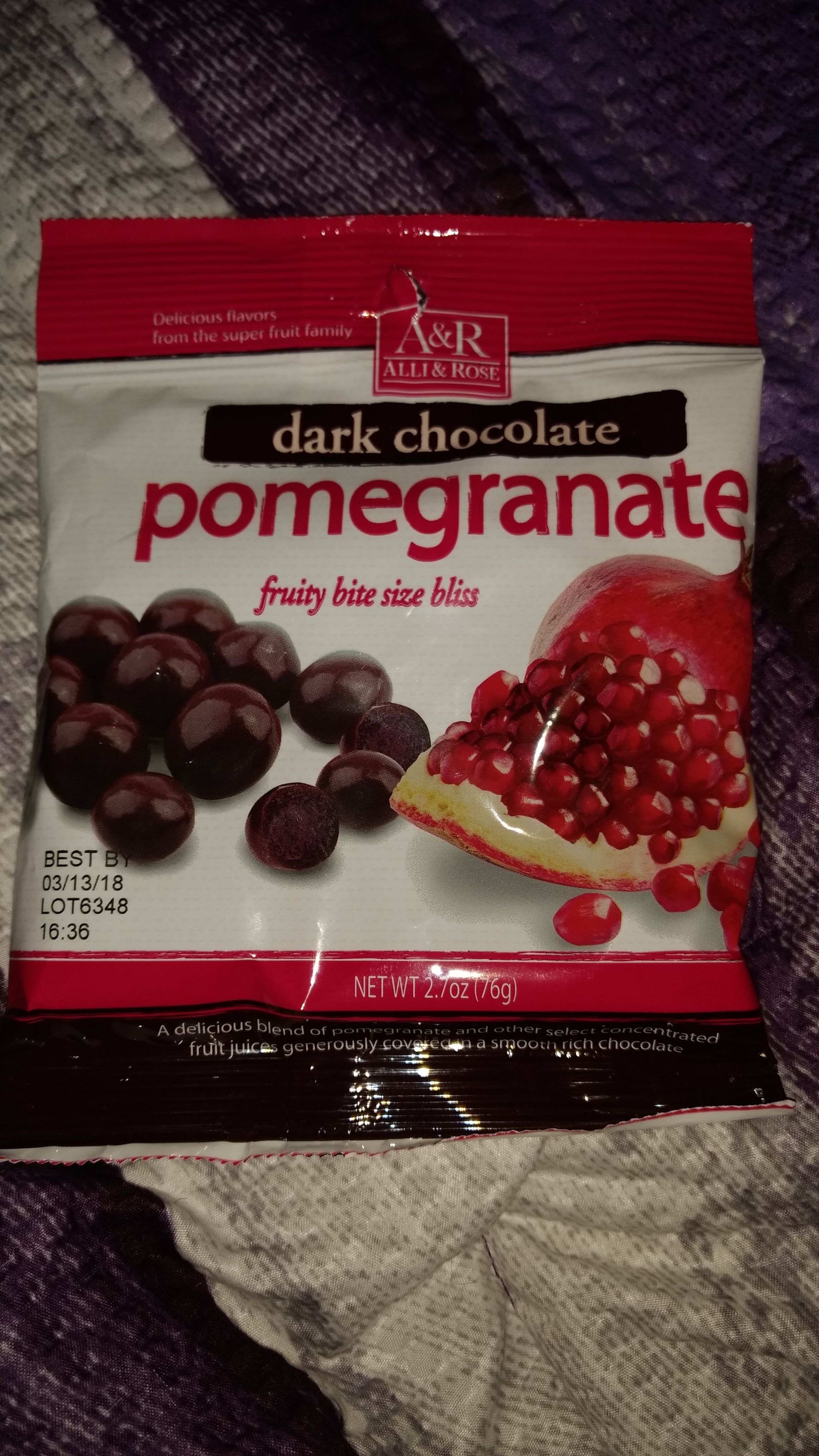 Alli & Rose pomegranate bites reviews in Chocolate ChickAdvisor