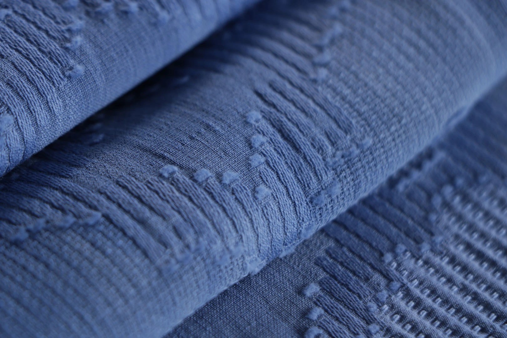 Blue Cotton, Linen fabric for dressmaking