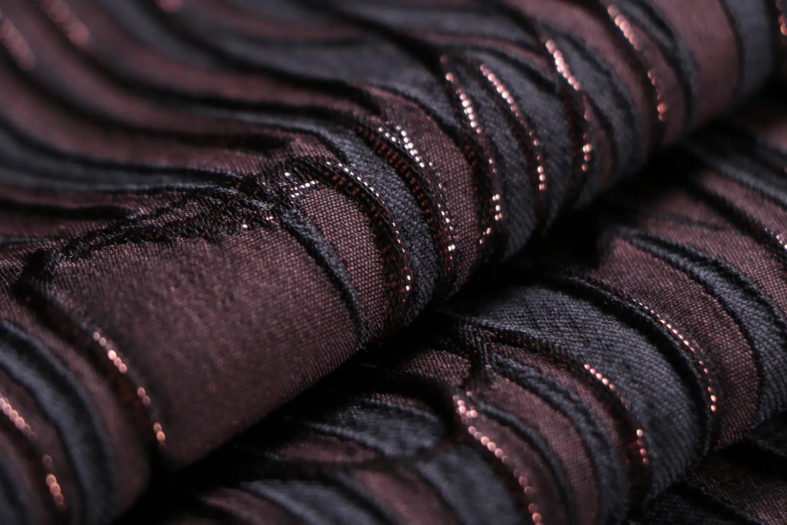 Brown Polyester fabric for dressmaking