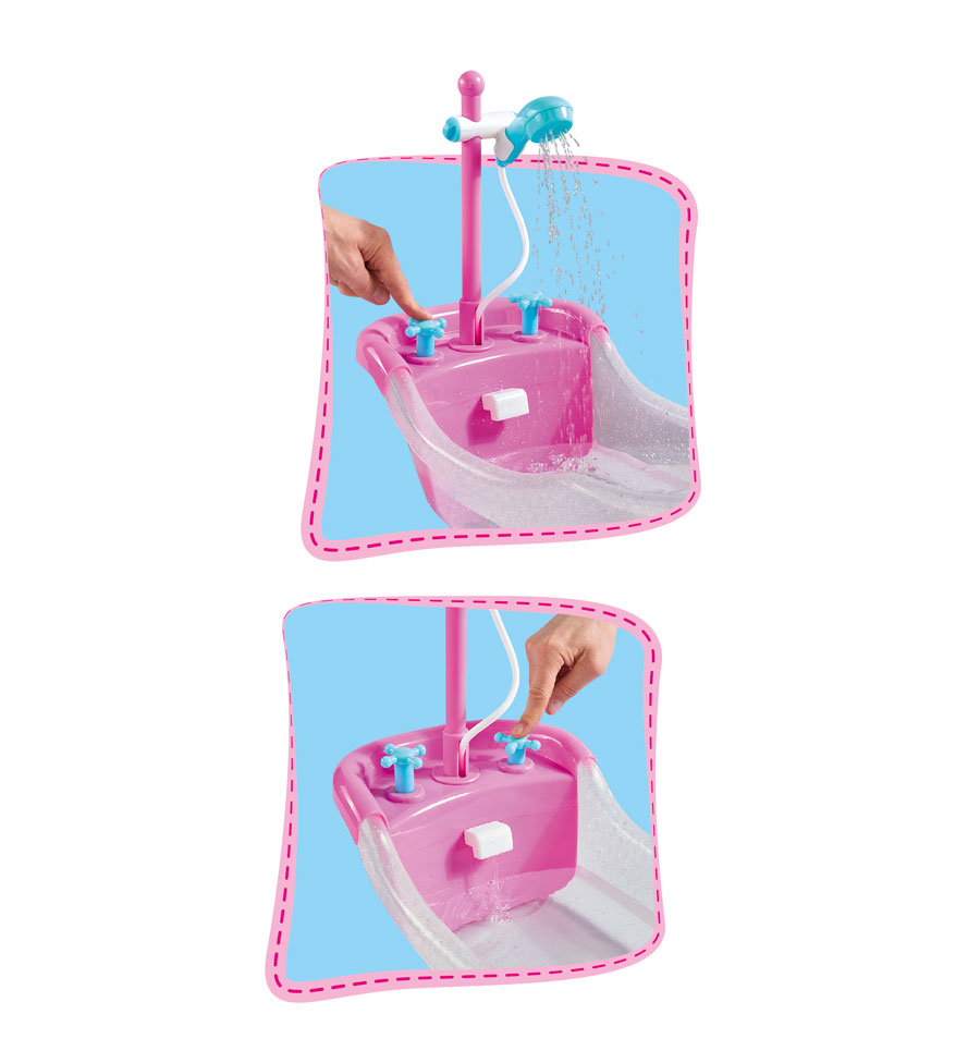 Simba New Born Baby Badewanne mit Dusche Puppe Wanne Spielzeug eBay