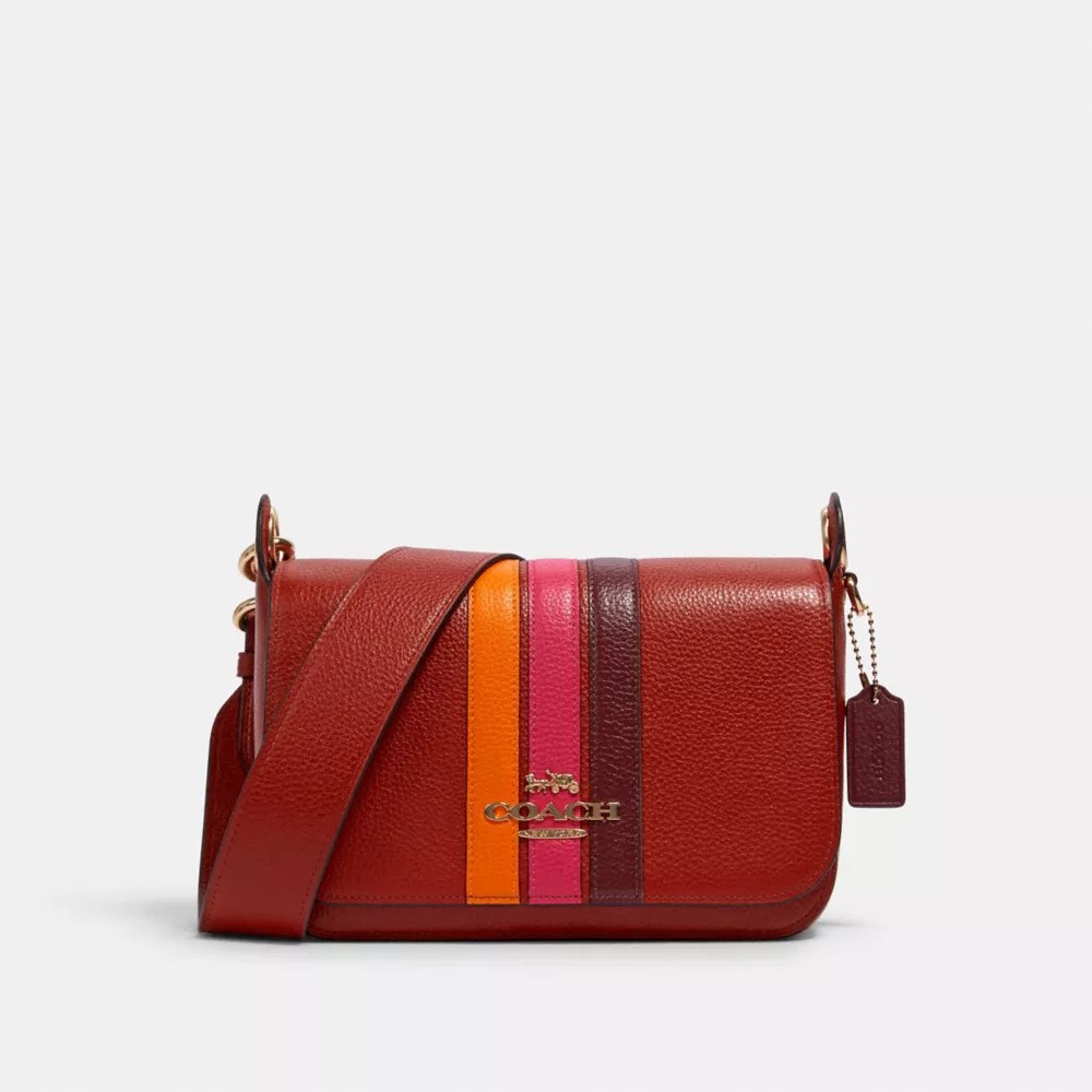 COACH® Outlet Small Jes Messenger With Varsity Stripe