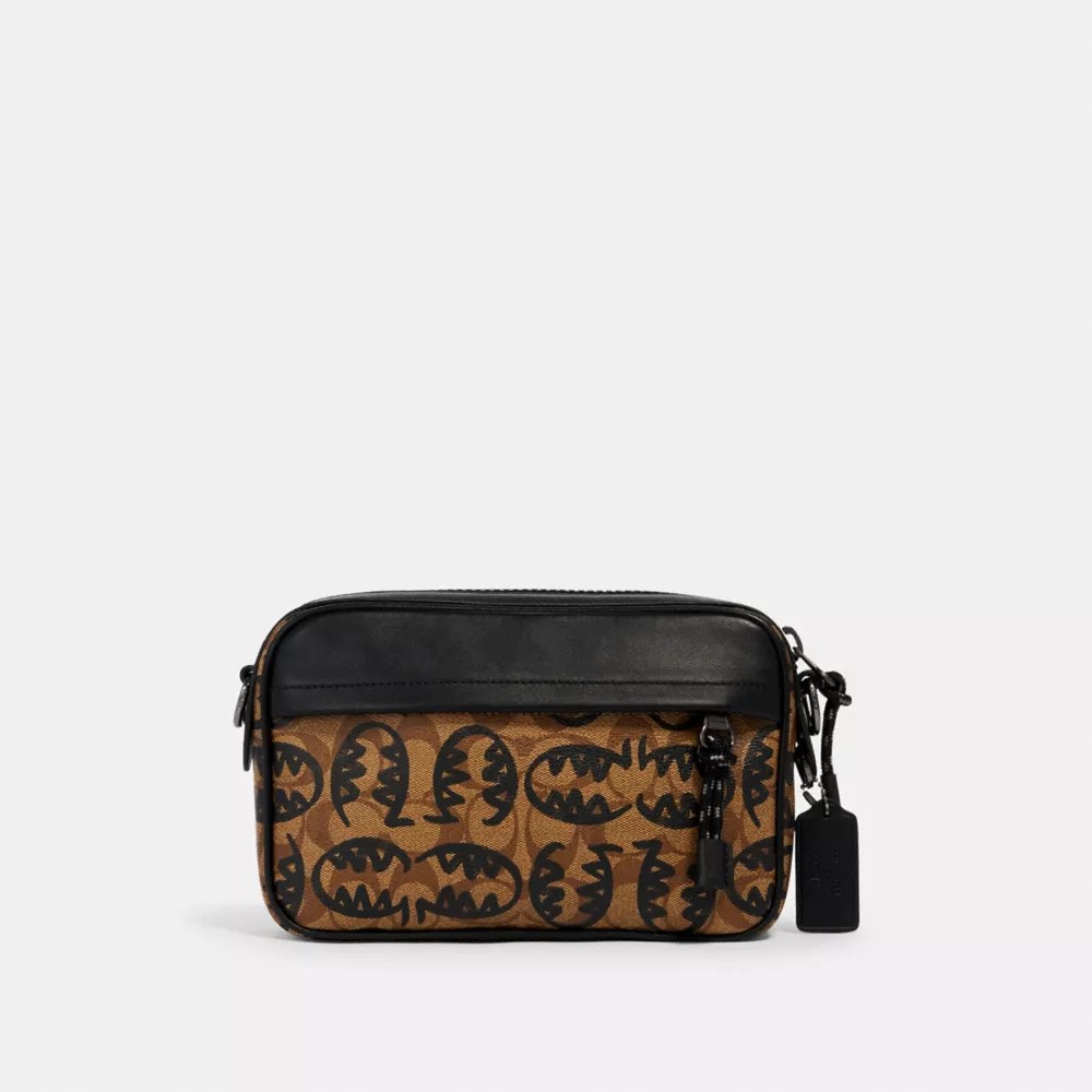 COACH® Outlet Graham Crossbody In Signature Canvas With Rexy By Guang Yu