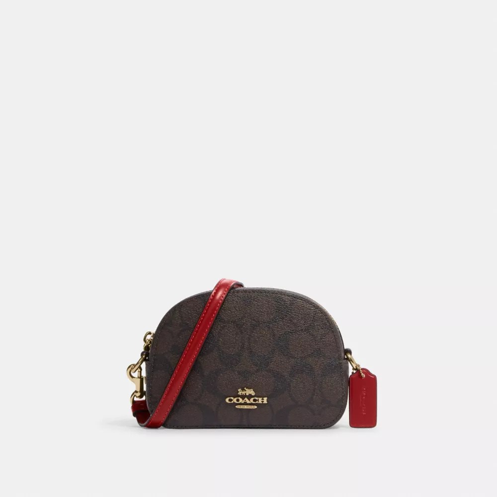 Coach Outlet Mini Serena Crossbody In Signature Canvas In Multi ModeSens