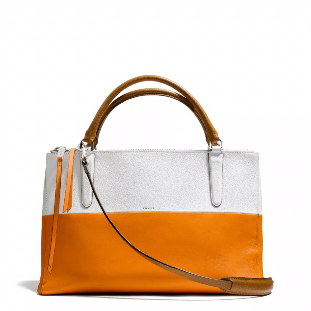 The Borough Bag In Colorblock Retro Boarskin Leather COACH®