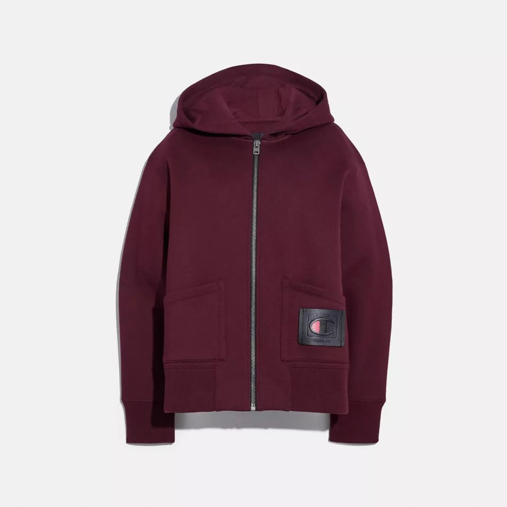 COACH® Coach X Champion Super Fleece Zip Hoodie
