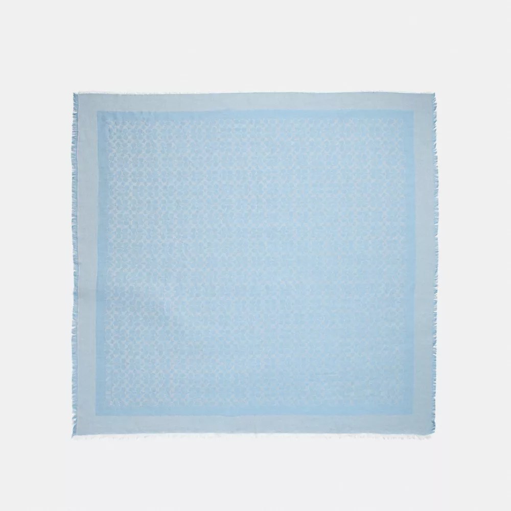 Signature Jacquard Oversized Square Scarf COACH®