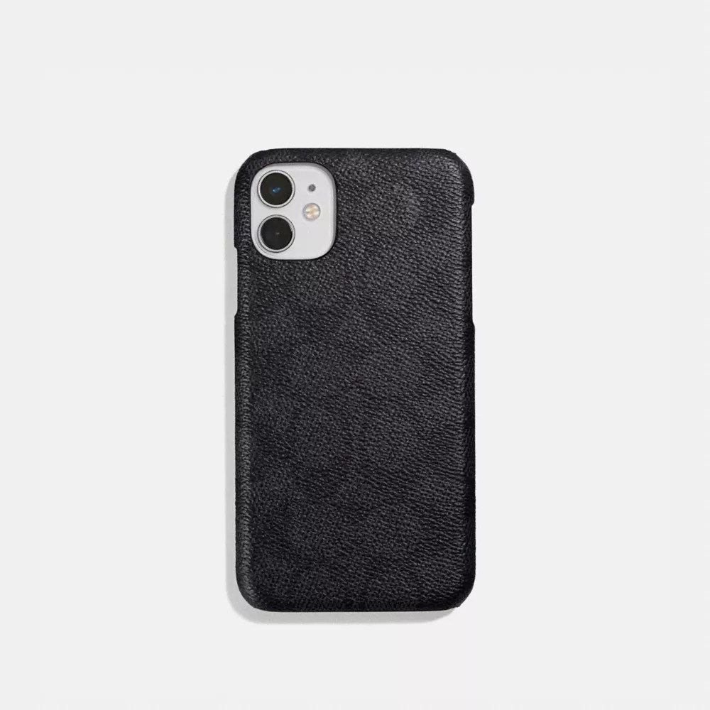 COACH® Iphone 11 Case In Signature Canvas