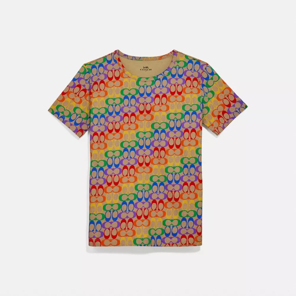 COACH® Rainbow Signature T Shirt