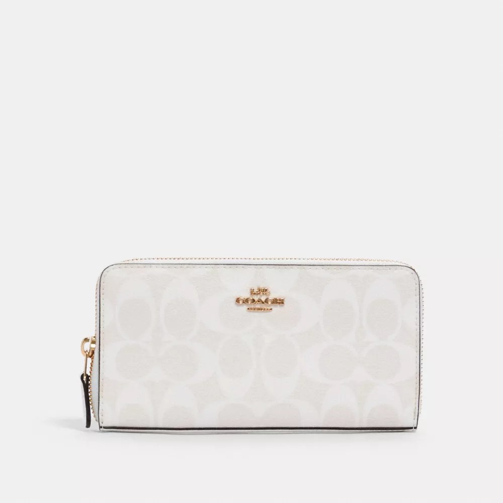 COACH® Outlet Accordion Zip Wallet In Signature Canvas