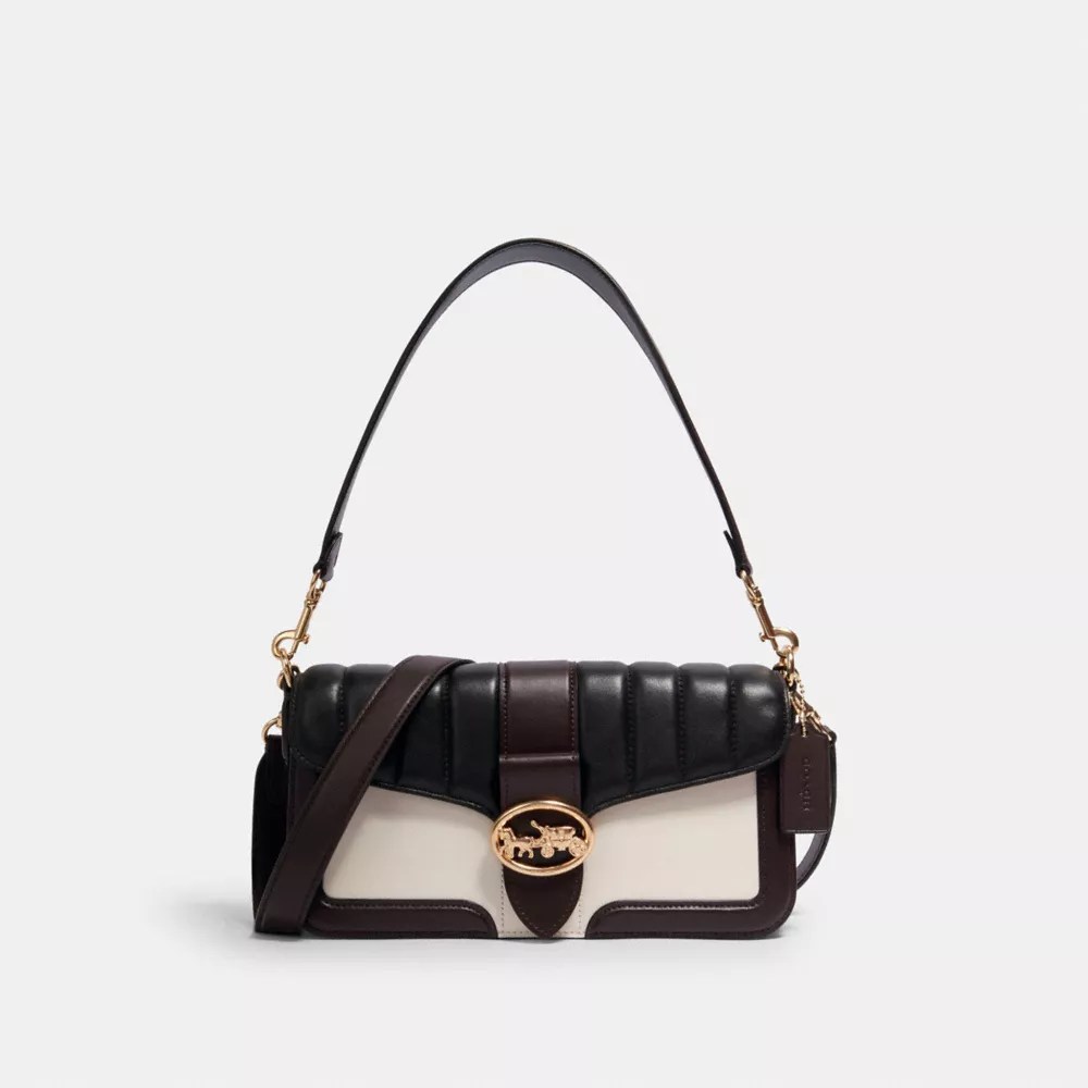 COACH® Outlet Shoulder Bag With Colorblock Linear Quilting