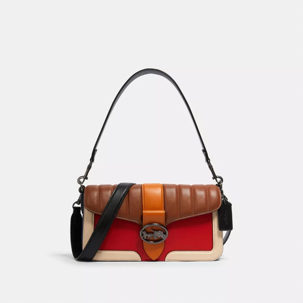 COACH® Outlet Shoulder Bag With Colorblock Linear Quilting