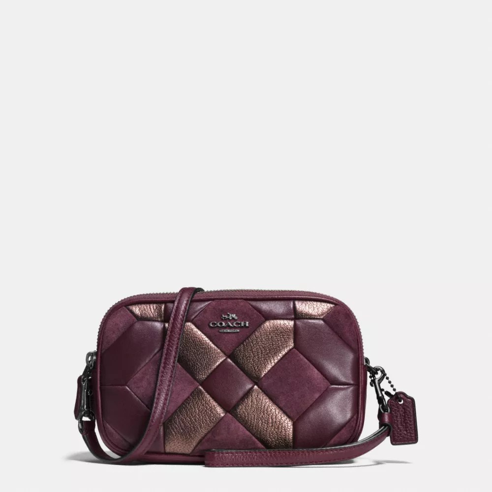 Crossbody Clutch In Mixed Materials Canyon Quilt COACH®